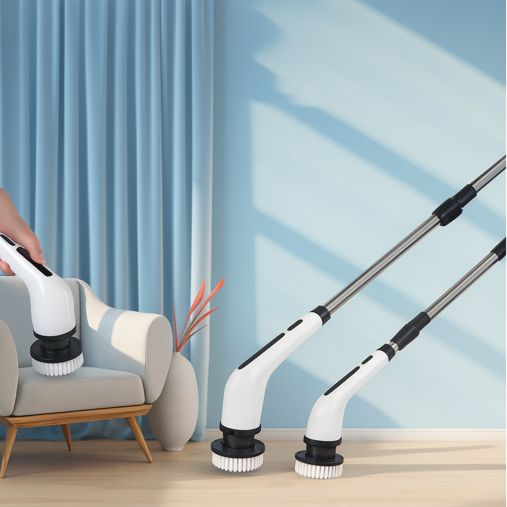 SpinPro™ – Cordless Electric Cleaning Brush 4-in-1 | Power, Precision & Style for the Modern Home